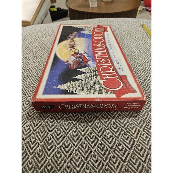 Chistmasopoly Monopoly Board Game- Late For The Sky- Incomplete, See Pictures - Picture 4 of 16
